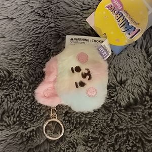 BTS BT21 Rainbow Flatfur Cooky Keychain